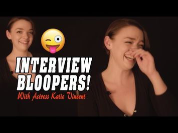 Funny Interview Moments with Actress Katie Vincent - Interview Blooper Reel (Pickings)