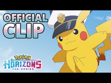 Captain Pikachu vs. Sprigatito & Fuecoco - Pokémon Horizons: The Series Official Clip