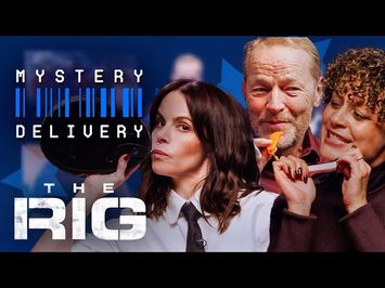 Emily Hampshire, Iain Glen & Rochenda Sandall Play Mystery Delivery | The Rig S2