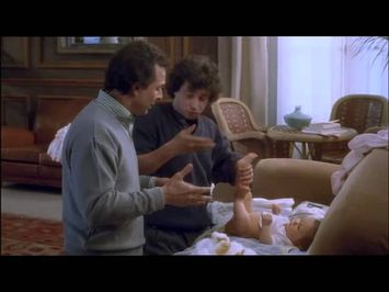 Three Men And a Cradle / 3 hommes et un couffin (1985) - Trailer