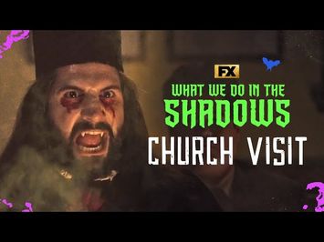 The Vampires Attend a Church Funeral Scene