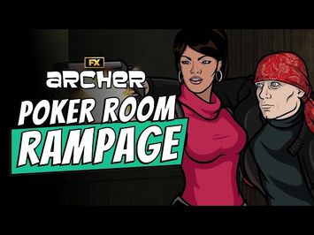 Archer and Lana's Poker Room Rampage Scene