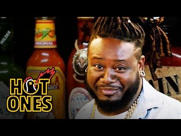 T-Pain Has a Tongue Seizure Eating Spicy Wings | Hot Ones