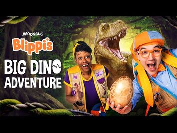 Blippi's Big Dino Adventure! Full Dinosaur MOVIE with Blippi and Meekah!