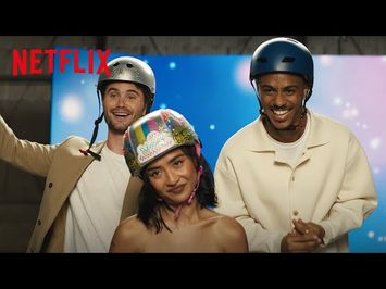 Chase Stokes, Brianne Tju & Keith Powers Learn to Hoverboard