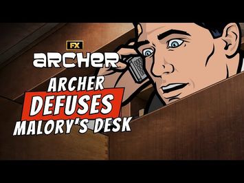 Archer Defuses Malory's Desk Scene