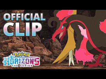 Liko Battles the Galarian Moltres - Pokémon Horizons: The Series