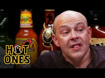 Rob Corddry Cries Real Tears Eating Spicy Wings | Hot Ones