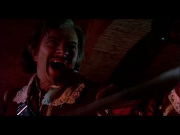The Fifth Musketeer(1979) D'Artagnan & Philippe of Gascony vs. Fouquet & Louis XIV
